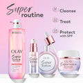 Olay Super Serum - Glow Serum for Face - Activated Niacinamide, Vitamin C & E, Collagen Peptide, AHA - 5-in-1 Benefits - Brightens, Hydrates, Smooths, Firms, Evens Tone, Proactive Anti-Aging, 1.0 Oz