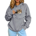 Pet Pouch Hoodie Cat Carrier Hoodies Dog Sweatshirts With Zipper Pockets