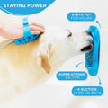 Aquapaw Lick Mat for Dogs with Suction Cups - XL, Blue, 1-Pack - Slow Feeder Lick Pads for Dogs & Grooming Enrichment - Food Mat for Peanut Butter Treats
