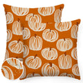 Fall Outdoor Pillow Covers 18x18,Plaid Pumpkin Maple Leaf Decoration