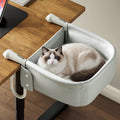 Extra-Sturdy Cat Desk Bed for Large Cats 50lbs Desk Cat Bed Attachment