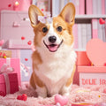 20PCS Cute Dog Hair Bows with Rubber Bands Handmade Mix Style for Puppy