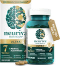 NEURIVA Ultra Brain Supplements for Memory and Focus, Phosphatidylserine, Cognivive, Neurofactor, Folic Acid, Vitamin B12 & Vitamin B6, 60 Count Capsules