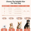 Dog Collar and Leash Set Girls Adjustable Puppy Collars with Floral Bow Tie for Small Medium Large Female Dogs, Orange Flower, XS