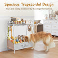 Lomivra Large Dog Toy Basket (23.6"x11.2"x9.7"), Dogs Toy Bin with Storage Organizer, Trapezoid Toy Box for Dog Stuff Accessories, Pet Toy Storage Holder Chest for Cat Dogs Essential Supplies