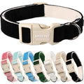 ARING PET Fall Dog Collar-Cotton Maple Leaves Dog Collar for Small Dogs, Adjustable Lightweight Dog Collars with Quick Release Buckle for Small Medium Large Dogs