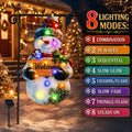 12x18 Lighted Christmas Snowman Garden Flag,  Outdoor Decor