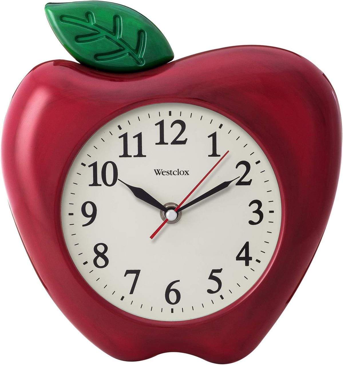 Westclox 10" 3-Dimensional Apple Wall Clock- Model #38038A