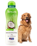TropiClean 2-in-1 Dog Shampoo and Conditioner, Moisturizing Dog Detangler, Puppy Safe, Made in the USA, Papaya Scent, Cat & Kitten Safe, 20oz.