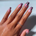 Glamnetic Halloween Press On Nails, Short Almond Glossy, Ghost Besties