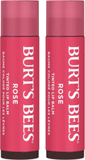 Burts Bees Tinted Lip Balm Value Pack, Includes Red Dahlia, Daisy and Rose, 8 Hour Moisture, Provides a Hint of Color, Nourishing Shea Butter, 100 Percent Natural Origin, 0.15 oz., Three Tubes