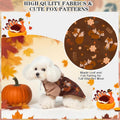EXPAWLORER Fall Dog Hoodie,Soft Dog Sweater,Winter Autumn Fleece Sweatshirt with Pattern,Pet Clothes Outfits for Puppy,Cat, Small Medium Large Dogs