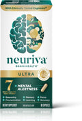 NEURIVA Ultra Brain Supplements for Memory and Focus, Phosphatidylserine, Cognivive, Neurofactor, Folic Acid, Vitamin B12 & Vitamin B6, 60 Count Capsules