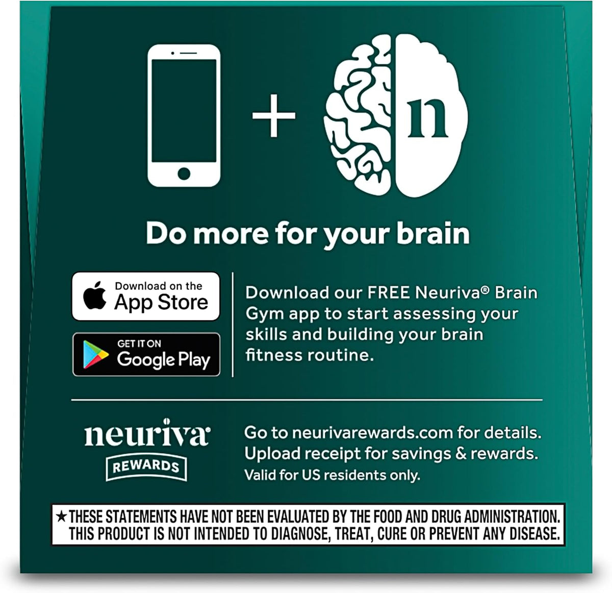 NEURIVA Ultra Brain Supplements for Memory and Focus, Phosphatidylserine, Cognivive, Neurofactor, Folic Acid, Vitamin B12 & Vitamin B6, 60 Count Capsules