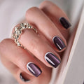 CurvLife Short Square Halloween Glow-in-the-Dark Press On Nails