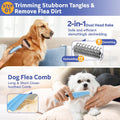 Bath Grooming Kit for Pets, 10pcs Dog Brush for Shedding with Dog Nail Clipper and Trimmer, Dog and Cat Grooming Supplies, Dematting Comb for Dogs, Pet Bath Supplies