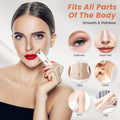 Flawless Facial Hair Removal for Women, Device, Remover Women Face, Finishing Touch Upper Lips, Chin & Cheeks, USB Rechargeable with LED LightIncluded Two Replacement Heads（White）
