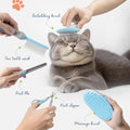 The Cat Ladies Cat Grooming Kit - 5 Piece Brushes Kit - with Comb and Matted Fur Undercoat Deshedding Cat Hair Brush for Long Haired Cats or Short Haired Kittens or Bunny Rabbits