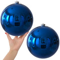 White 4.0" Large Christmas Balls - Christmas Tree Decoration Ornaments Shatterproof Hanging Balls for Birthday Halloween Holiday Wedding Decorations Set of 4pcs