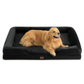 Bedsure Orthopedic Dog Bed Medium Size Dogs - Washable Small Medium Dog Cat Bed Waterproof, Comfort Cats Couch Sofa with Washable Removable Cover, Pets Bed with Nonskid Bottom, Grey, 28"
