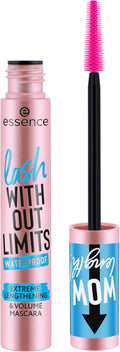 essence Lash Without Limits Extreme Lengthening & Volume Tubing Mascara | (04 | Black) Waterproof Tubing Formula, Smudge-proof, No Clumping, Flexible Wand, Vegan, Cruelty Free, Paraben Free