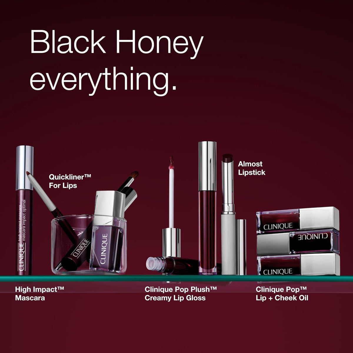 Clinique Almost Lipstick Tinted Lip Balm in 3 Iconic Shades Black Honey, Pink, and Nude Honey | Sheer + Lightweight