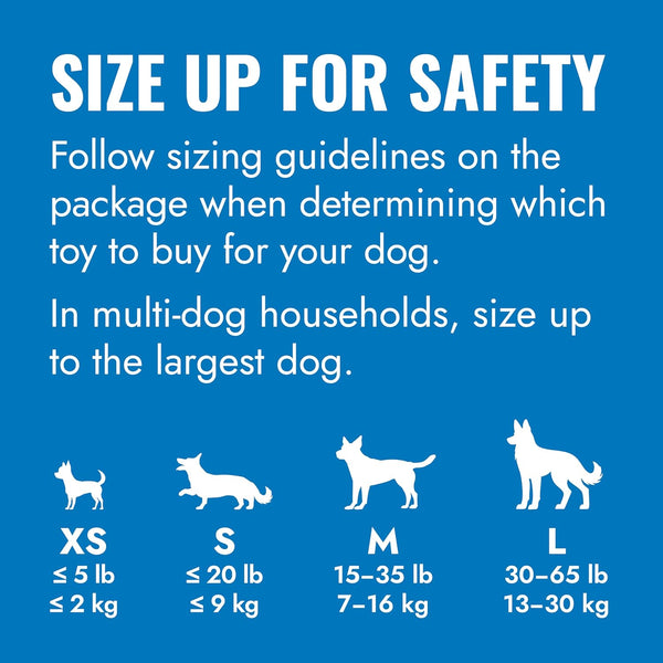 KONG Puppy - Natural Teething Rubber Chew Toy for Dogs - Stuffable Dog Toy for Extended Playtime - Chew & Fetch Toy for Puppies - for Small Puppies - Blue