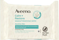 Aveeno Calm + Restore Unscented Makeup Remover Face Wipes, Fragrance Free Facial Cleansing Towelettes with Oat Extract & Calming Feverfew Leave Skin Feeling Soothed, Alcohol Free, 25 ct (Pack of 6)