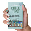 Chillhouse - Chill Tips, Press on Nails Kit - Sea Siren (Almond) - 30 Nail Shapes & Sizes - Up to 2 Weeks of Wear - Customizable Fit - Reusable - Latina Founded & Women Owned - Beauty & Self Care