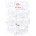 Sea Team 30-Pack Clear Christmas Ball Ornaments with Fillers, Champagne