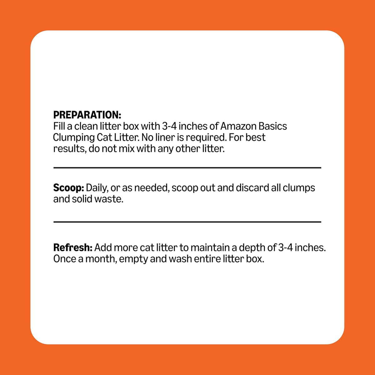 Amazon Basics Clumping Cat Litter, Unscented, Hard Clumping Formula - 14 lb Bag