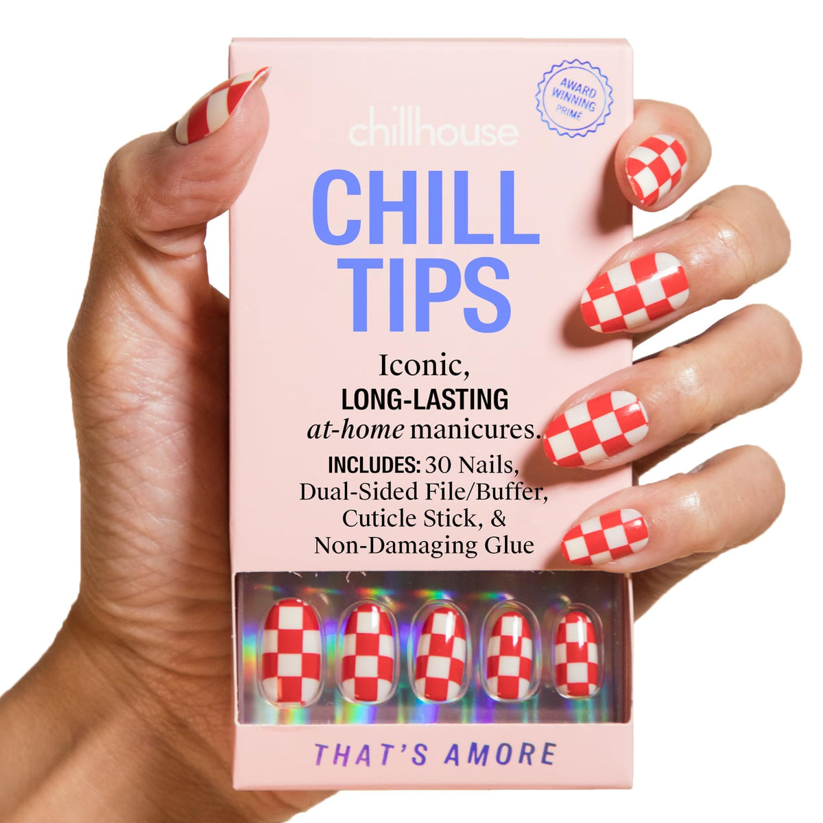 Chillhouse - Chill Tips, Press on Nails Kit - Sea Siren (Almond) - 30 Nail Shapes & Sizes - Up to 2 Weeks of Wear - Customizable Fit - Reusable - Latina Founded & Women Owned - Beauty & Self Care