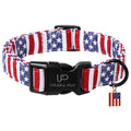 Fall Plaid Dog Collar with Maple Leaf Charm – Adjustable Autumn Checkered Dog Collar for Small Medium Large Dogs, Soft Cotton Puppy Collars with Quick Release Buckle and Metal D-Ring