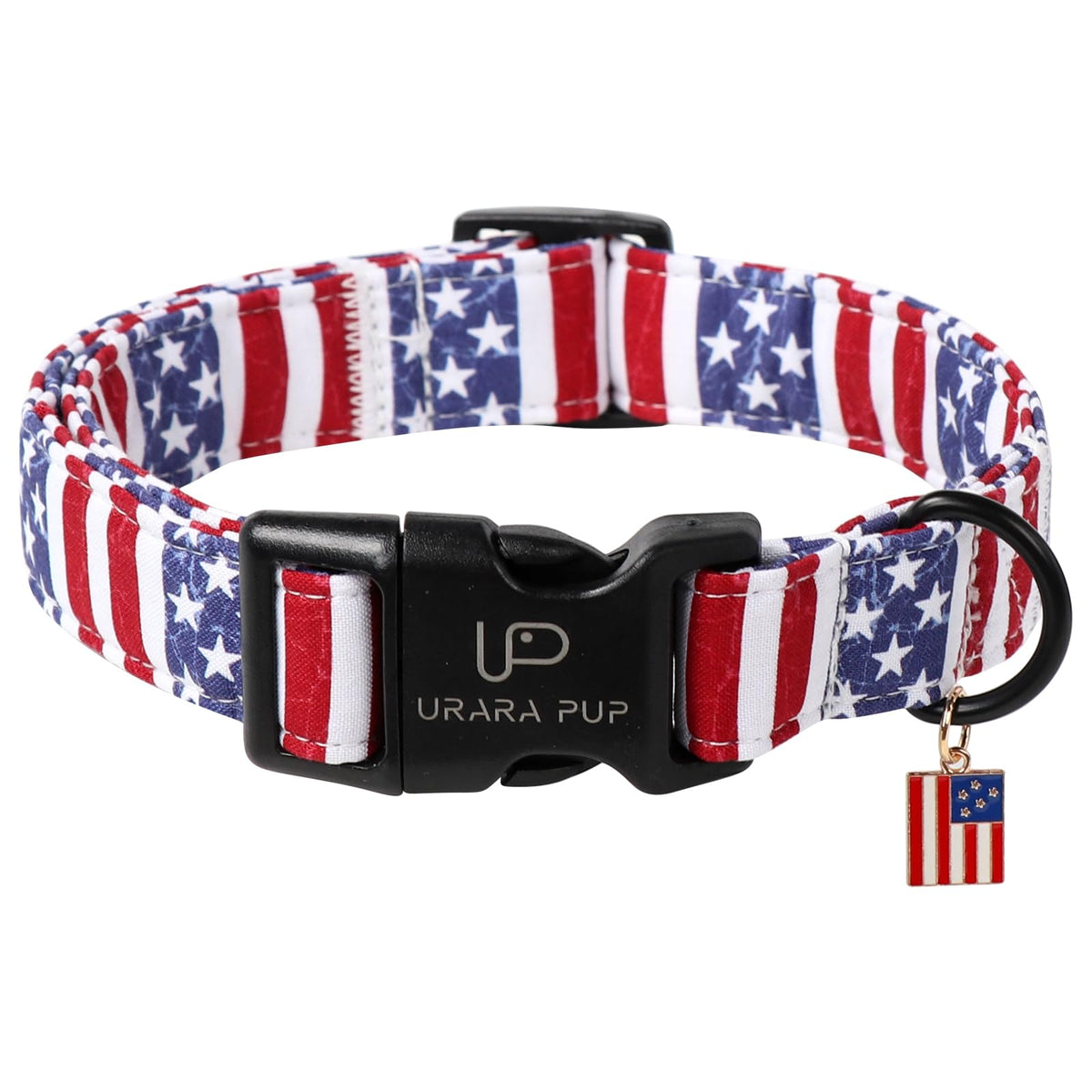 Fall Plaid Dog Collar with Maple Leaf Charm – Adjustable Autumn Checkered Dog Collar for Small Medium Large Dogs, Soft Cotton Puppy Collars with Quick Release Buckle and Metal D-Ring