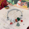 Charm Bracelets for Womens,Exquisite Cute Cartoon Friendship Silver Bracelets Stainless Steel Bangle, Womens Jewelry Suitable for Holiday Gifts and Birthday Gifts