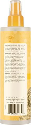 Burt's Bees for Pets Dog Detangling Spray, Natural Leave-in Coat Detangler & Dog Deodorizing Grooming Spray with Lemon, pH Balanced for Dogs, Paraben & Sulfate Free, 10 Fl Oz