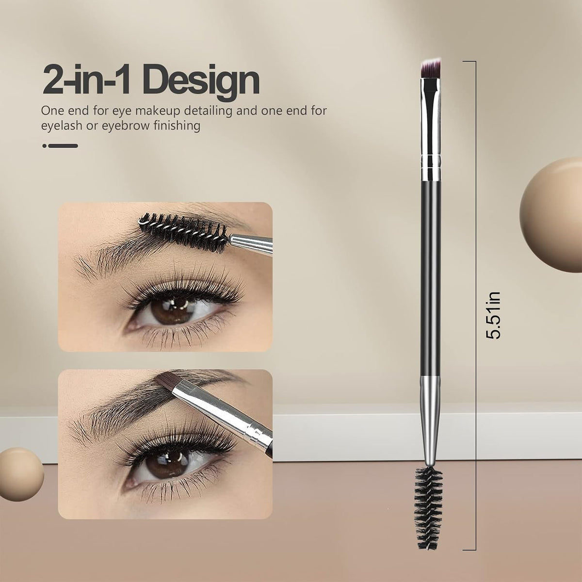 SWEET VIEW Eyelash Comb Lash Separator Tool Brow Brush | Lash Spoolie Professional Eye Makeup Tools