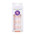 Kiss Impress No Glue Mani Press On Nails, Heroic, Bare French Manicure Kit, 30 Light Neutral + White, Squoval Short Nails with IMPROVED Adhesive, Includes Prep Pad, Manicure Stick & Mini File