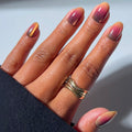 Glamnetic Halloween Press On Nails, Short Almond Glossy, Ghost Besties