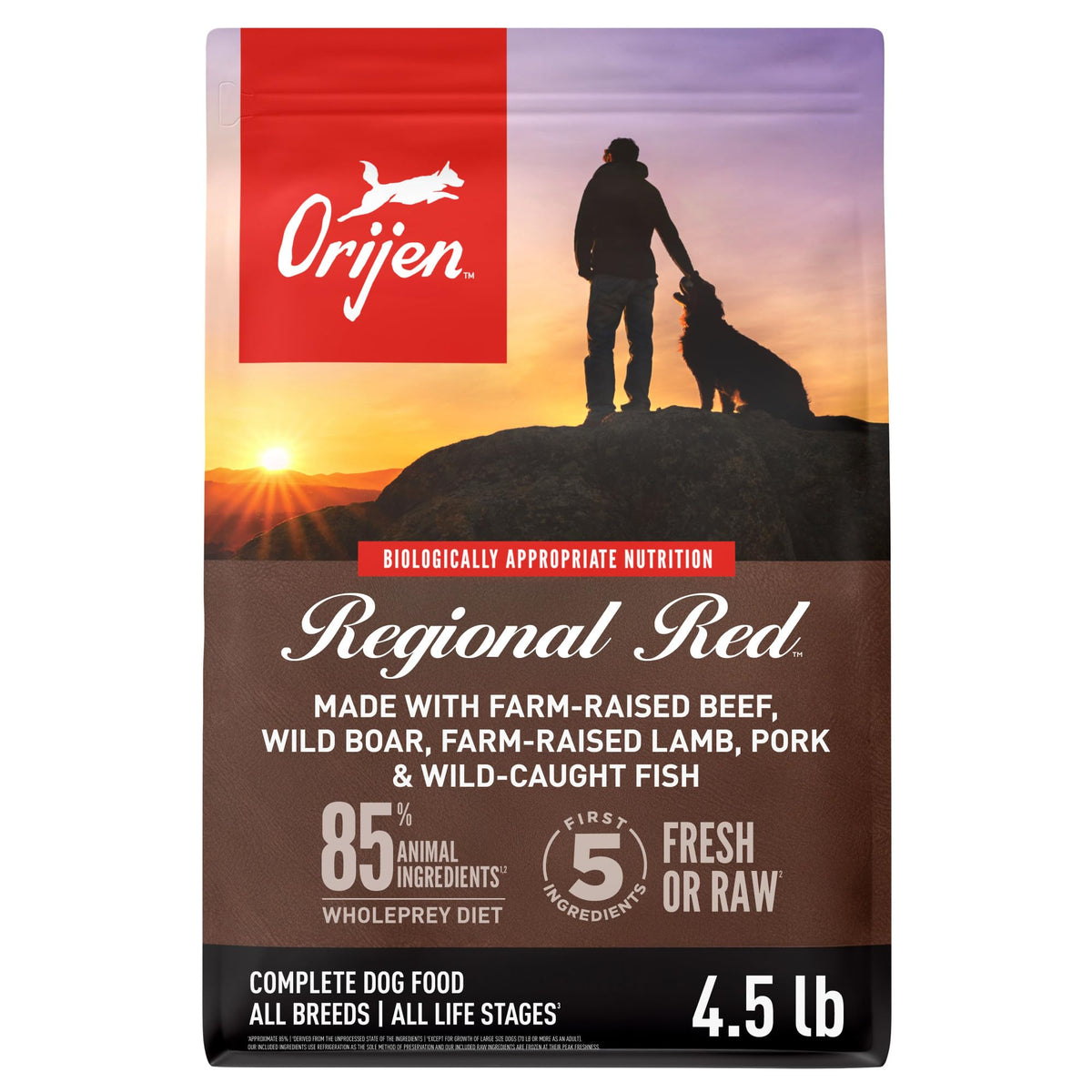 ORIJEN Grain Free WHOLEPREY Dry Dog Food Original Recipe 23.5lb. Bag