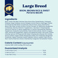 Solid Gold Bison Dry Dog Food for Large Dogs – High Protein, Whole Grain Kibble with Real Bison, Brown Rice & Omega 3 – Large Kibble w/Probiotics for Gut Health - Adult Dog Food - Nutrientboost™–22LB