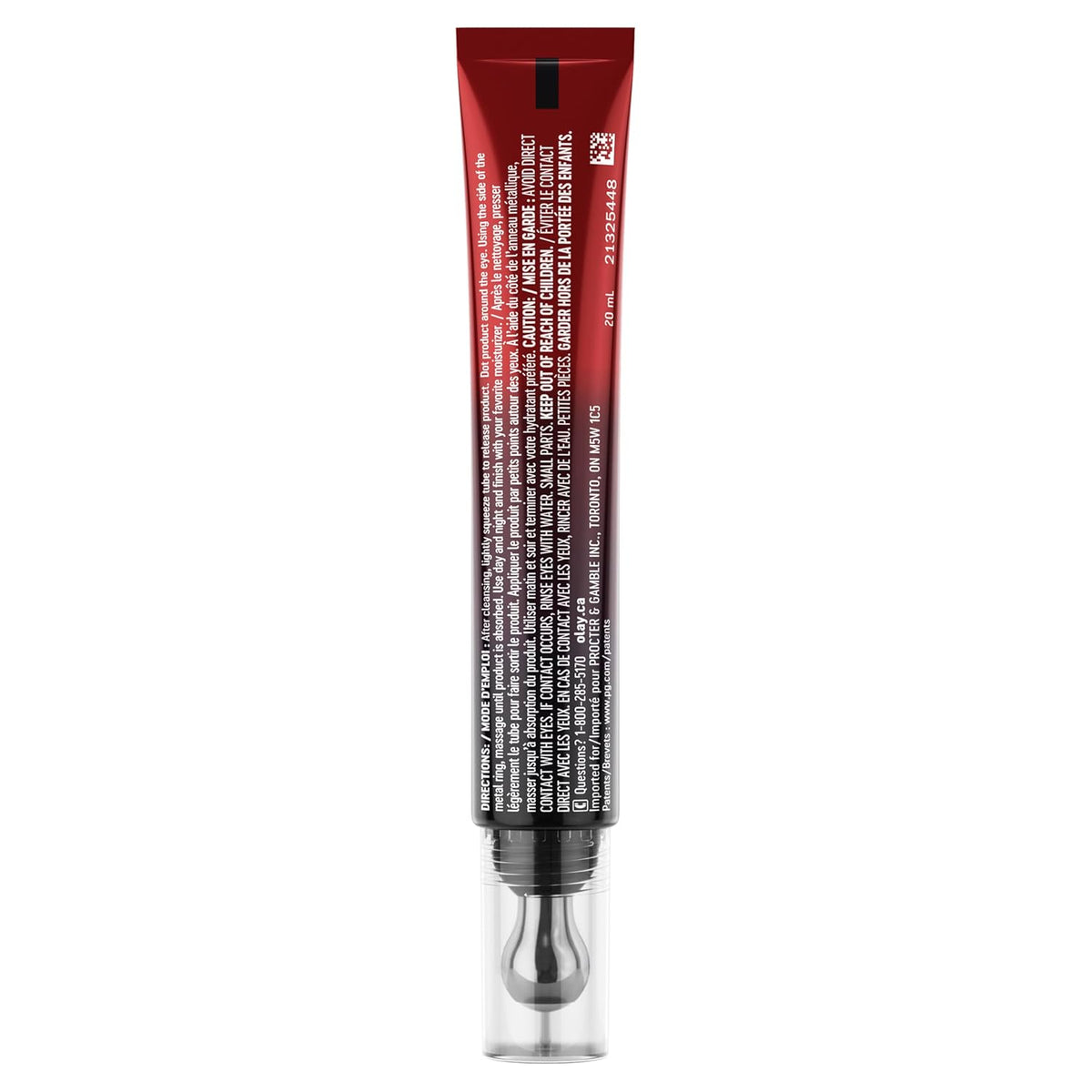 Olay Regenerist Under Eye Cream Roller, Eye Wrinkle Cream, Crows Feet & Bags Treatment, Anti-Wrinkle, Anti-Aging Serum, Fragrance-Free, Hexa-Repair Peptide & Bakuchiol, 0.7oz