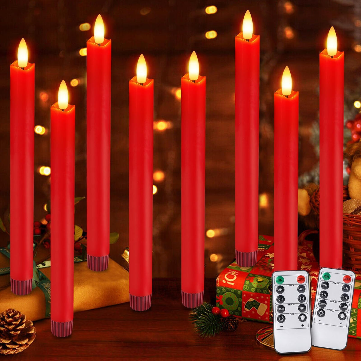 OCATO Upgraded 20Pcs Floating Candles with Wand for Halloween Decorations