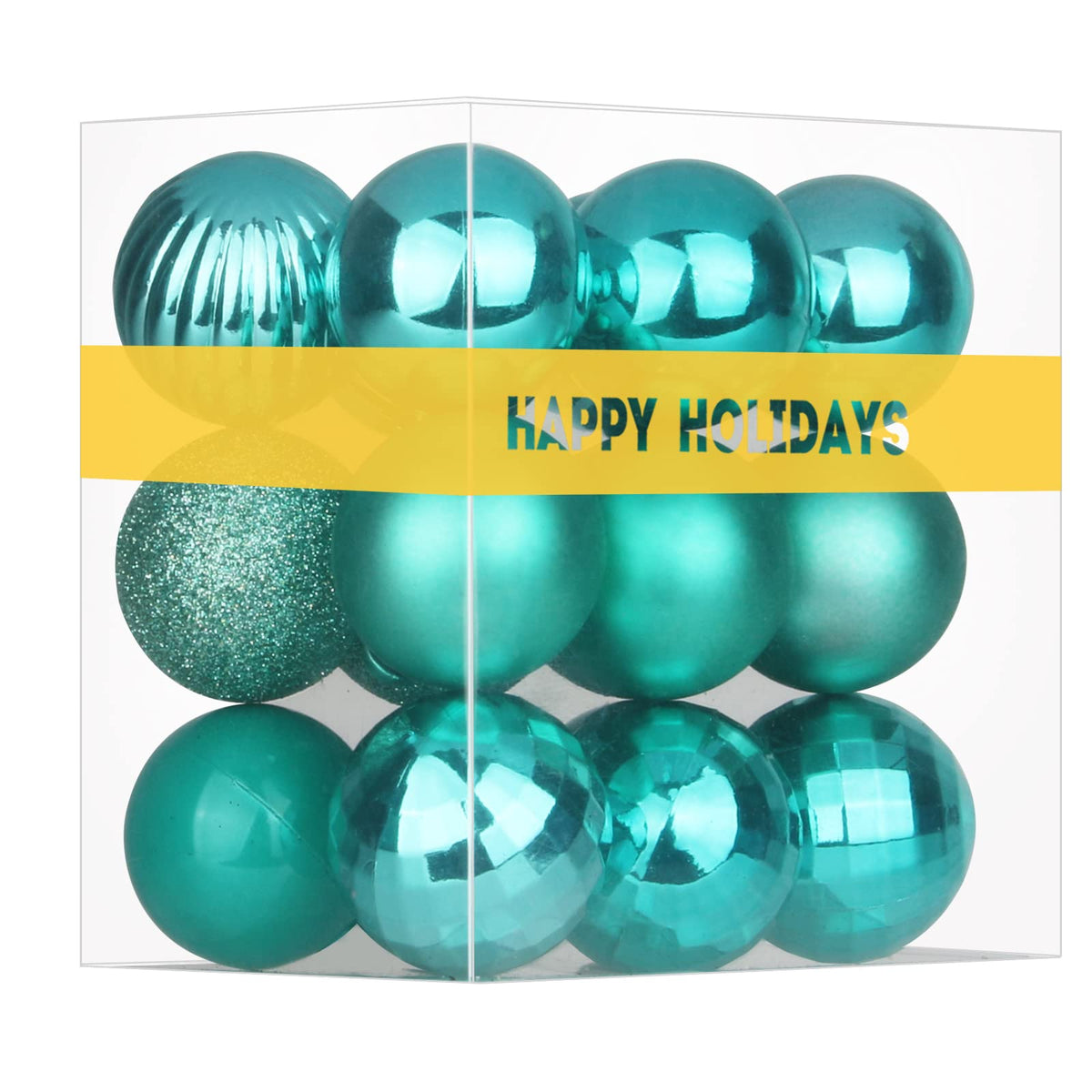 Rose Red 4.0" Large Christmas Balls - Christmas Tree Decoration Ornaments Shatterproof Hanging Balls for Birthday Halloween Holiday Wedding Decorations Set of 4pcs