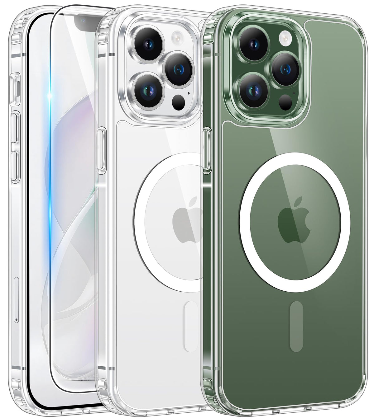 FNTCASE for iPhone 18 Pro Max Case / 17 Pro Max Clear Case Fit for Magsafe