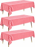Pureegg Plastic Table Cloth Disposable 54x108 Gold 3Pack