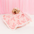 LE SURE Waterproof Dog Blankets for Small Dogs Cute Cozy 3D Jacquard,25x35