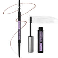 Maybelline Express Brow Ultra Slim Eyebrow Makeup, Brow Pencil with Precision Tip and Spoolie for Defined Eyebrows, Black Brown, 1 Count (Packaging May Vary)