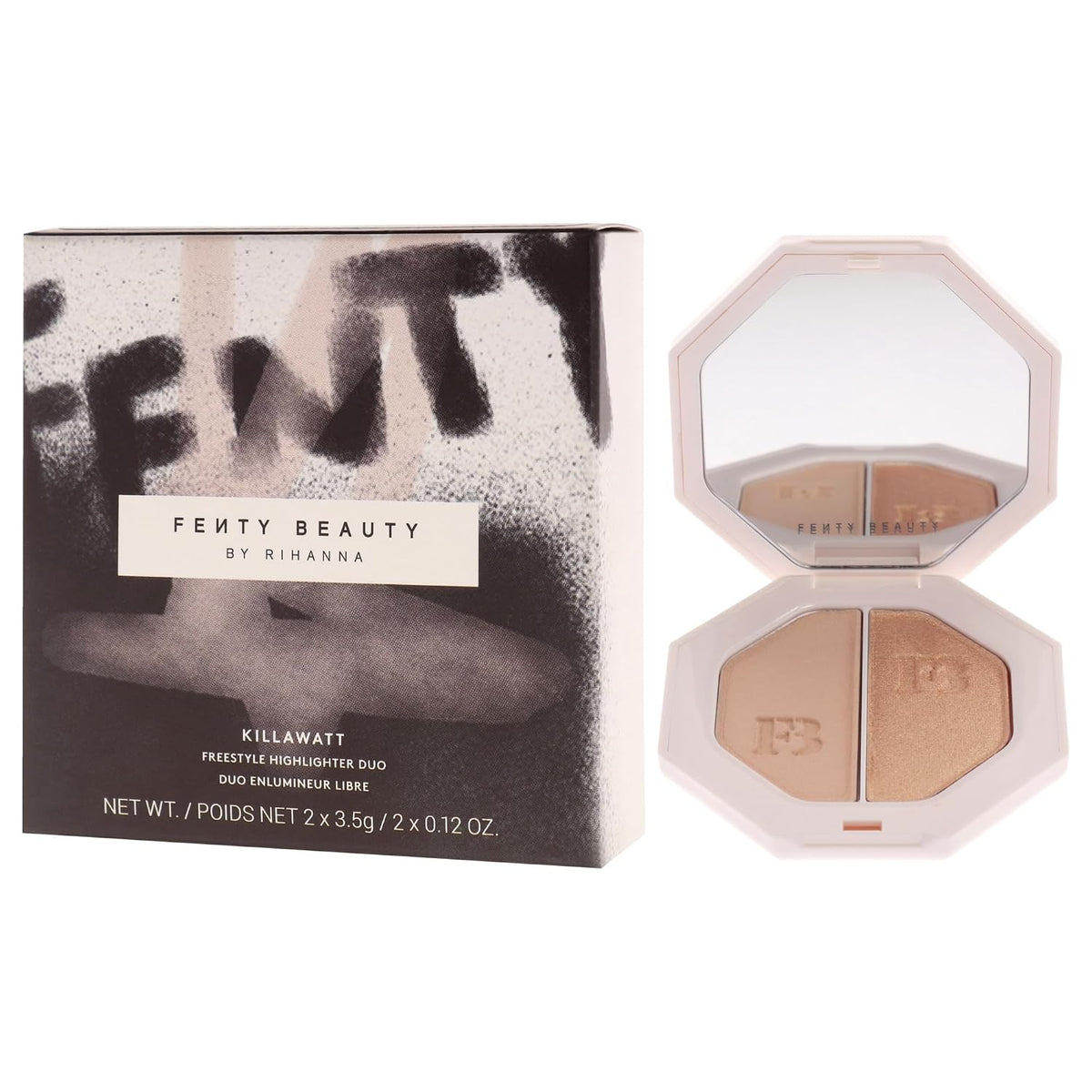 Killawatt Freestyle Highlighter Duo - Mean Money-Hustla Baby by Fenty Beauty for Women - 2 x 0.11 oz Highligter