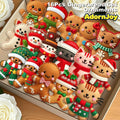 16Pcs Gingerbread Cat Christmas Ornaments